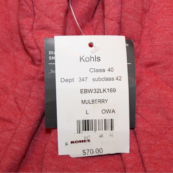 Eddie Bauer red/pink pullover (NWT) (size women’s L) - Picture 9 of 10